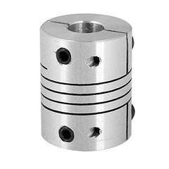 6.35×6.35mm CNC Flexible Coupling Motor Shaft Coupler 1/4″ to 1/4″ Shaft