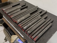 4140 Steel Round Bar Stock 22 Pcs – CNC Lathe Machinable – 17.65 lbs