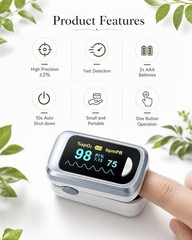 CONTEC CMS50NA Fingertip Pulse Blood Oxygen Saturation Monitor Blue Oximeter