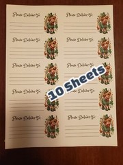 10 Sheets please deliver to address shipping labels (PDT) pen pal, mail