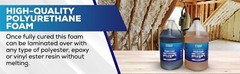 Liquid 2Lb Density Expanding 2 Part Closed Cell Polyurethane Pour Foam:Qt. Kit