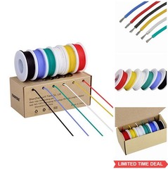 18 AWG Silicone Wire Kit 6 Colors 13.2ft Each Stranded Tinned Copper 600V