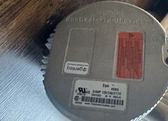 gentec Ac blower motor 3/4hp 1050rpm model 5SDC39kl 3/4 Hp 120/240v 1050 Rpm