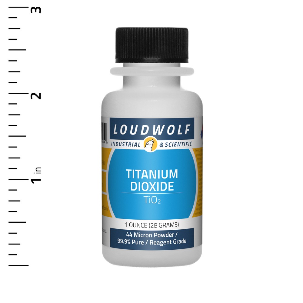 Titanium Dioxide 1 Oz Reagent Grade 44 Micron Powder USA SELLER
