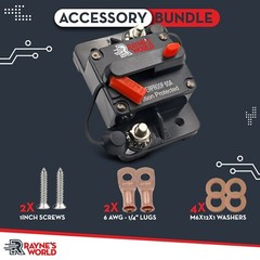 2 PACK 60 Amp 12-48VDC Waterproof Circuit Breaker Auto/Marine/Solar Manual Reset