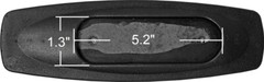Replacement Office Chair Arm Pad – 4” Mounting Holes – Pair – Flat