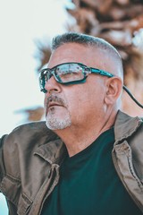 2 Pairs of Global Vision Octane Safety Glasses Blue + Red Gaskets Clear Lens