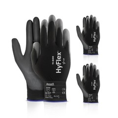 Ansell HYFLEX 11-600 Light Duty Nylon Industrial Gloves w/Palm Coating for Metal