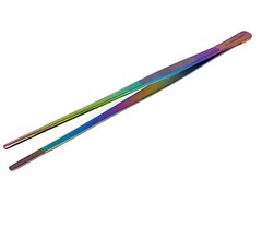 THUMB DRESSING FORCEPS BLUNT SERRATED 12” STRAIGHT TWEEZERS GERMAN STAINLESS CE