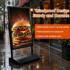 24″x36″Heavy-Duty Double-Sided Floor Standing Sign Holder Outdoor/Indoor Display