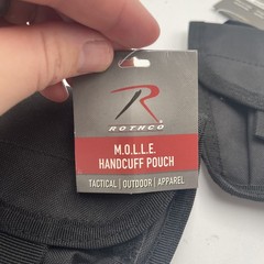 Lot Of 2 Rothco Black MOLLE Police Handcuff Holder Pouch for Police Duty Belt