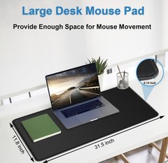 Mouse Pad Gaming, Extra Large Mousepad with 31.5L x 11.8W inches, Black