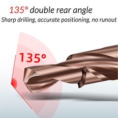 M3-M12 Countersink Step Drill Bit 90° 180° Chamfer M35 HSS Cobalt Straight Shank