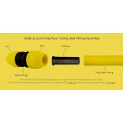 3/4 in. IPS Poly DR 11 to 3/4 in. MIP Underground Meter Riser Bent