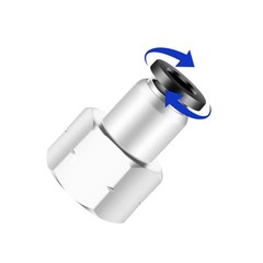 1/4 Female NPT Push to Connect Air Fittings, 1/4 Inch Air Tube Fitting 1/4″ Od
