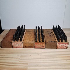 Three Young Bros. Stamp Works Letters 1/16″ 1.6mm – 3/32″ 2.4mm – 1/8″ 3.2mm