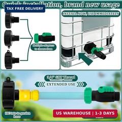 275-330 Gallon IBC Tote Hose Adapter, 3 Sizes IBC Tote Adapter Top Selling