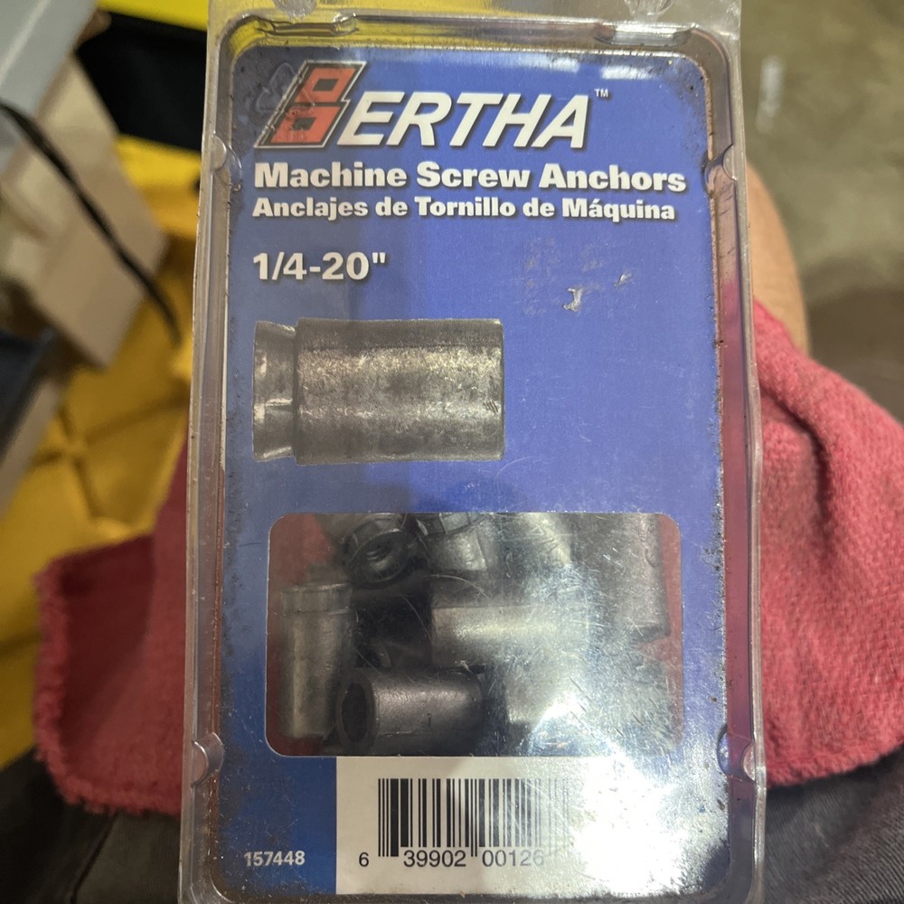 Masonry Machine Screw Anchors in Zinc Brick, Concrete, or Stone – 1/4×20”