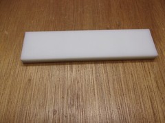UHMW PE 1/2″ X 2″ X 8″ White Opaque Rectangular Flat Bar Stock USASealing