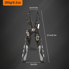 25-in-1 Multifunctional Wire Stripper for Cutting Crimping 16 AWG to 6 AWG