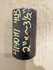One Piece 4140 Hot Rolled Steel Bar Round Stock Heat Treated 2” OD x ~3 1/2”