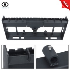 Pallet Fork Frame W Receiver Hitch & Spear Sleeves Skid Steer 4000lb Heavy-Duty