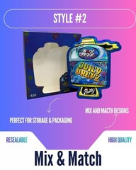 3.5g Mylar Bags w/ Display Box | Resealable Smell Proof | 12-128 Pack Options