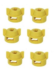 Pack of 6 – Quick TeeJet Yellow Nylon Cap For Flat, TP Standard & XR Style Tips