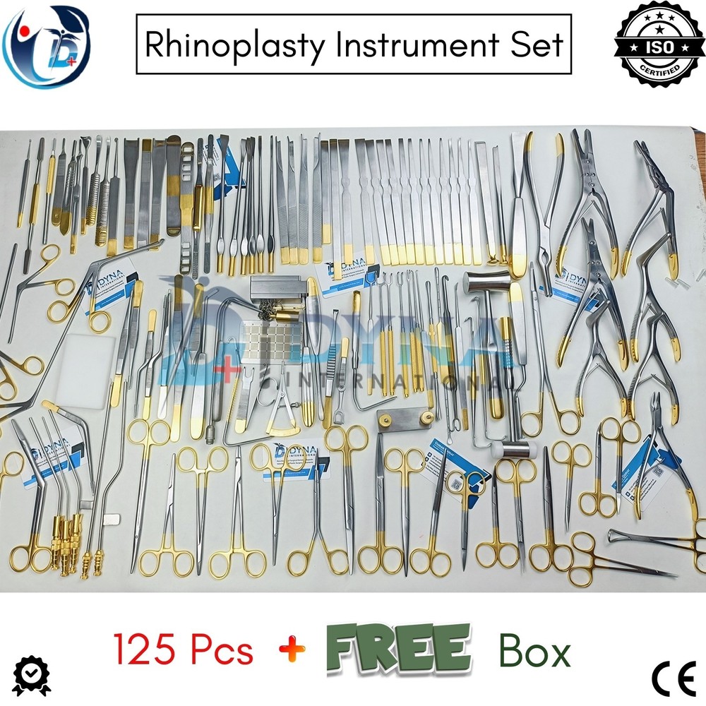 Rhinoplasty Instrument Set of 125 Pcs – Nose Surgery, Plastic Surgery Instrument