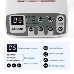 SANDENT NL400 Dental Brushless LED Motor For 1:5/1:1 Handpiece Contra Angle