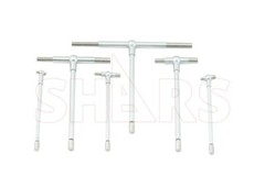 Premium Chrome T-Bore Telescoping Gage 5/16″ – 6″ 6 Pc Set Cylinder Hole NEW P