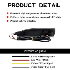 Smoked Lens LED Rear Bumper Reflector Lights Compatible with Mazda 3 5 6, 201…