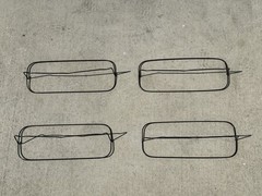3 in Steel Rebar Chairs for Concrete Footings – Triple Rod Capacity – Sandbaggy
