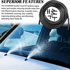 30 PCS Car Windshield Washer Hose Kit, 4M/13Ft Washer Fluid Hose & T/Y/I-type…