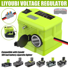 DC 18V-12V Step Down Converter Adapter Cigarette Lighter for Ryobi 18V BatteryJQ