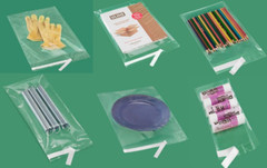 25 Pack Clear 9 x 12 Resealable Poly bags Uline self-seal adhesive lip 1.5 MIL