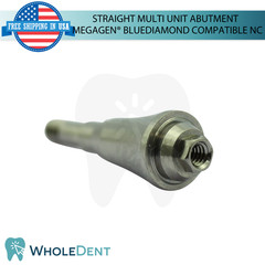 10X Straight Multi Unit Prosthetic NC Compatible with Megagen® BlueDiamond