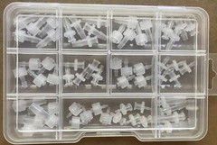 Luer Lock Connector Kit Both Male/Female, Six Different Sizes, 60 PCS