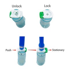 50 Pcs – Laboratory Universal Disposable Blue Plastic Bracket Pipe Joint Sterile