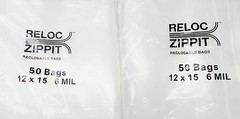6 MIL 12×15 Zip Seal Lock Bags Zip Slide Lock Thick Clear Reloc Jumbo 12 x15 100