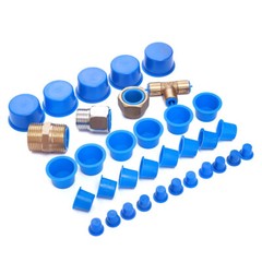 Cone Shaped Plug Tube Plug End Blanking Caps Blue Plastic Pipe Plug Inner Plug