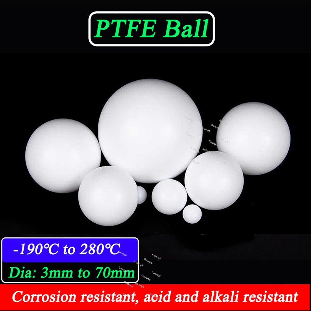 PTFE Ball Dia 3mm-70mm High Precision F4-Ball Solid Bearing Balls Smooth Ball