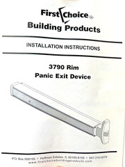 First Choice 379036-BR 36” DC13 RIM Exit Device Narrow Style Non-Handed NOS