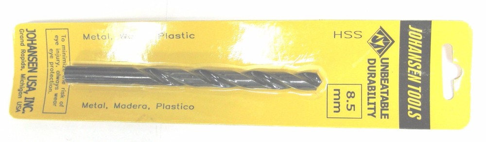8.5mm 2pc SET SHIPS FROM USA Twist Drill bits Metric High speed steel hs hss