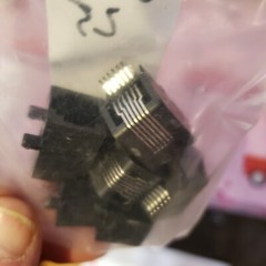 NEW LOT of 6 AMP TE Jack Modular Connector 6p6c 6-Pin 90 deg Angle # 557314-1