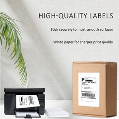 1000 Shipping Labels 8.5×5.5 Straight Corner Self Adhesive 2 Per Sheet PACKZON®