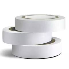 0.62 In. X 49 Ft. Electrical Tape White 3-Pack Flame Retardant Waterproof Indoor