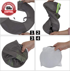3 Pack Hard Hat Sunshield Upgrade Full Brim Neck Sunshade Cover – GREY