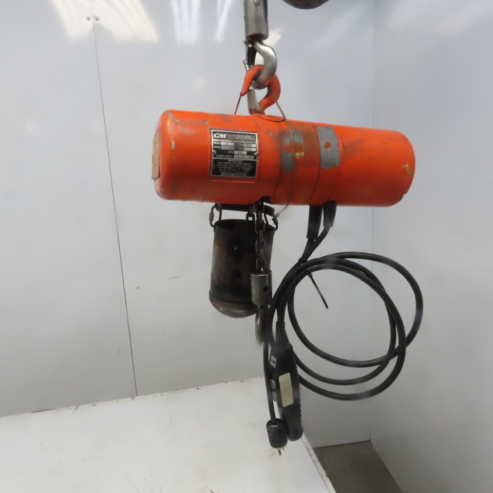 Cm Lodestar Model A 1/8 Ton Electric Chain Hoist 10′ Lift 32FPM 115V 1Ph