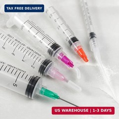 Glue Applicator Syringe Blunt Tip Needle and Cap, with Soft Plastic Tube, Suitab